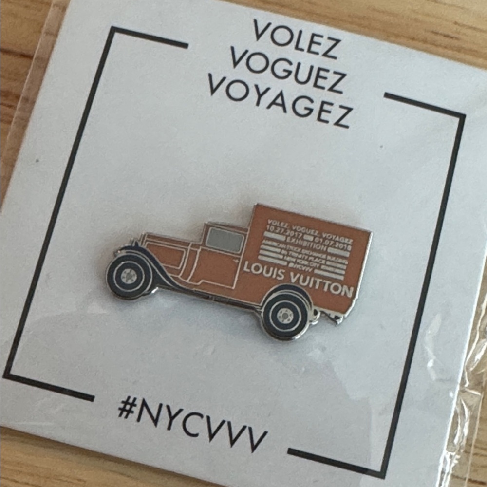 Louis Vuitton truck brooch pin